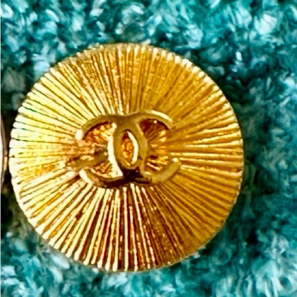 CHANEL Accessories - AUTHENTIC CHANEL GOLD TONE BUTTONS UNISEX